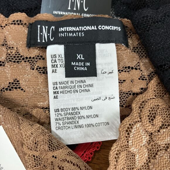 INC International Concepts Lace Thong Underwear Womens XL Assorted Colors 5 Pack - Picture 4 of 11